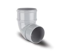 Polypipe 68mm Round Downpipe Offset Bend 92.5deg - Grey RR132G