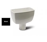 Polypipe 68mm Round Downpipe Standard Hopper - Black RR130B