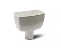 Polypipe 68mm Round Downpipe Standard Hopper - White RR130W