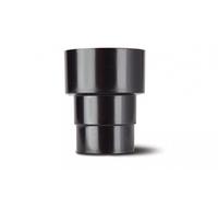 Polypipe 68mm Round Downpipe to Cast Iron Adaptor - Black RR131B