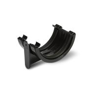 Polypipe 75mm Half Round Union - Black - RM302B