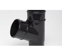 POLYPIPE BLACK RR129 112.5deg Branch for 68mm downpipe