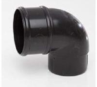 POLYPIPE Black RR132 92.5deg Offset Bend for 68mm downpipe