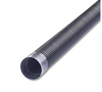Polypipe Civils Ridgicoil Twinwall Duct - 94/110mm x 6m Stick - Black