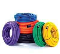 Polypipe Civils Ridgicoil Twinwall Duct for Traffic Signals 110mm x 50mtr - Orange