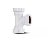 Polypipe Compression Waste Equal Tee 40mm x 91.25deg White PS22