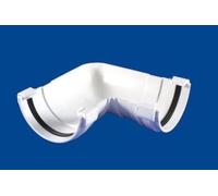 Polypipe (ex-Geberit) 110mm Terrain Crescent 2154.4.135W 135 Degree Angle White