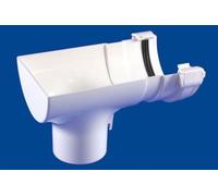 Polypipe (ex-Geberit) 110mm Terrain Crescent 2157.4.25B Stop End Outlet Black