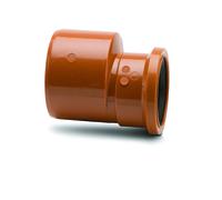 Polypipe Level Invert Reducer - 160mm Spigot x 110mm Socket - Terracotta - UG621