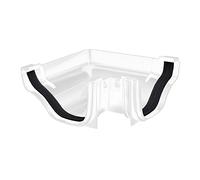 Polypipe Ogee ROG03W White Extra Capacity Gutter External 90 Degree Angle 130 x 70mm
