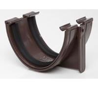 Polypipe Polyflow Deep Capacity [Brown] Gutter Union RD502 for 117mmx 75mm PVCu Half Round deepline guttering Systems
