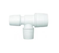 Polypipe Polymax Branch End Reduced Tee White 15X10X10mm Max1515