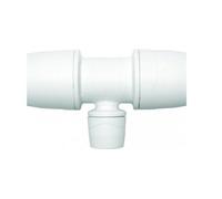 Polypipe Polymax Branch Reduced Tee White 22X22X10mm Max112210
