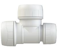 Polypipe Polyplumb Enhanced, Branch Reduced Tee, 28X28X22mm, White, Pb1128Ew