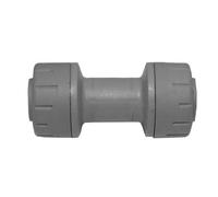 Polypipe Polyplumb Pb022 22mm Straight Coupler Connector - Grey 10 Pack