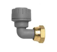 Polypipe Polyplumb Pb1715 15mm X 1/2" Bent Tap Connector Brass Connecting Nut - Single