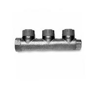 Polypipe Polyplumb Pb47153 15mm X 3/4 Inch 3 Port Brass Single Sided Manifold Unvalved - Single