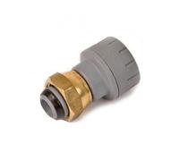 Polypipe Polyplumb Pb722 22mm X 3/4" Straight Tap Connector Brass Connecting Nut - Single