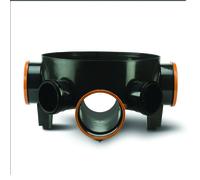 Polypipe PolySewer Chamber Base - 460mm - Terracotta - PS670 (incl. Seal)