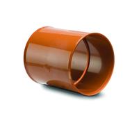 Polypipe PolySewer Coupling Double Socket - 150mm - Terracotta - PS601 (Inc Seal)