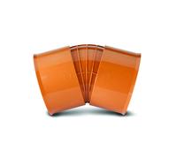 Polypipe PolySewer Double Socket Bend - 150mm x 30deg - Terracotta - PS667 (Inc Seal)