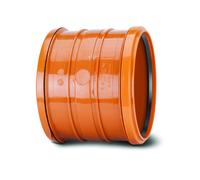 Polypipe PolySewer Double Socket to EN1401 Pipe Adaptor - 150mm - Terracotta - PS689 (Inc Seal)