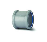 Polypipe PolySoil Double Socket Slip Coupler 110mm Grey
