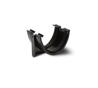 Polypipe Rainwater Half Round to Polyflow Adaptor 117mm - Black RD116B