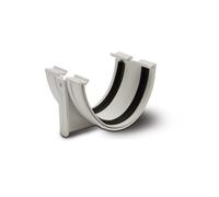 Polypipe Rainwater Half Round to Polyflow Adaptor 117mm - White RD116W