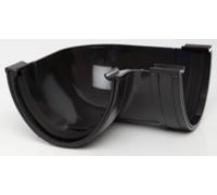 Polypipe RD503B Black Polyflow Deep Capacity [Black] Angle 90 Degree RD503 for 117mmx 75mm PVCu Half Round deepline guttering Systems