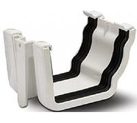 Polypipe RH702W White Sovereign Union Bracket/Joint/Joiner 117x75 High Capacity Ogee Gutter System