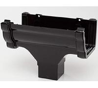 Polypipe RH705br Brown Sovereign Running Outlet 117x75 High Capacity Ogee Gutter System