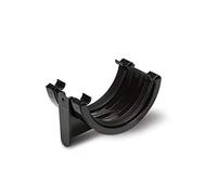 POLYPIPE RR102 Black Union Bracket for 112mm Half Round guttering System