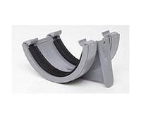 POLYPIPE RR102 Grey Union Bracket for 112mm Half Round guttering System