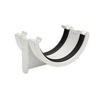 POLYPIPE RR102 White Union Bracket for 112mm Half Round guttering System