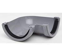 POLYPIPE RR103 GREY 90º Angle for 112mm half round guttering system