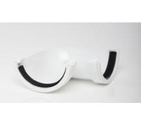 POLYPIPE RR103 White 90º Angle for 112mm Half Round guttering System
