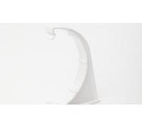 POLYPIPE RR109 White Fascia Brackets 112mm Half Round guttering System (Pack of 3)