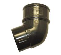 POLYPIPE RR127 Black 112.5deg Offset Bend for 68mm downpipe