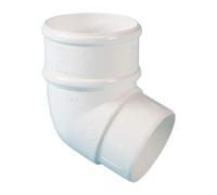 POLYPIPE RR127 White 112.5deg Offset Bend for 68mm downpipe