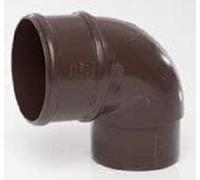 POLYPIPE RR132br Brown 92.5deg Offset Bend for 68mm downpipe
