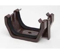 POLYPIPE RS202BR Brown Union Bracket for 112mm Square guttering System