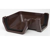 POLYPIPE RS203br Brown for 112 x 65mm Square guttering System 90° Angle
