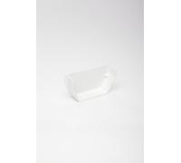 POLYPIPE RS208 White Internal Stop-end for 112 x 65mm Square guttering System