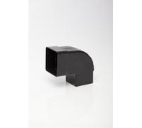 POLYPIPE RS232 Black Square Offset Bend 92.5° for 65mm Square downpipe