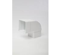 POLYPIPE RS232 White Square Offset Bend 92.5° for 65mm Square downpipe