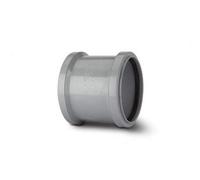 Polypipe Soil SH45G - Soil 110mm Double Slip Coupler Grey sh45