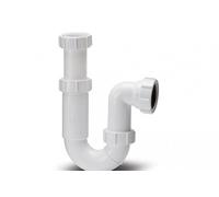 Polypipe Tubular Swivel P Trap 32mm Adjustable Telescopic 75mm Seal White WT64