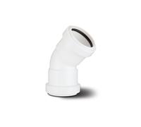Polypipe Waste Push Fit Obtuse Bend 32mm x 45deg White WP17W