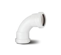 Polypipe Waste Push Fit Swept Bend 40mm x 91.25deg White WP14W